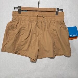 Columbia Boundless Trek 3" Active Shorts Womens Size Small Tan Omni Shield/Shade